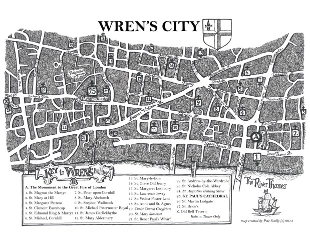 Sketching Wren's London Map sm