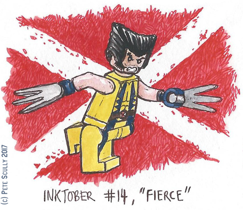 inktober 14 FIERCE sm
