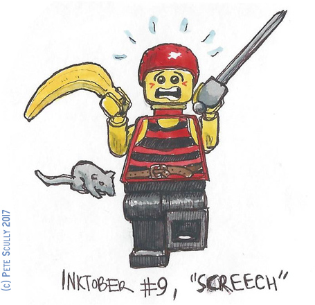 inktober 9 SCREECH sm