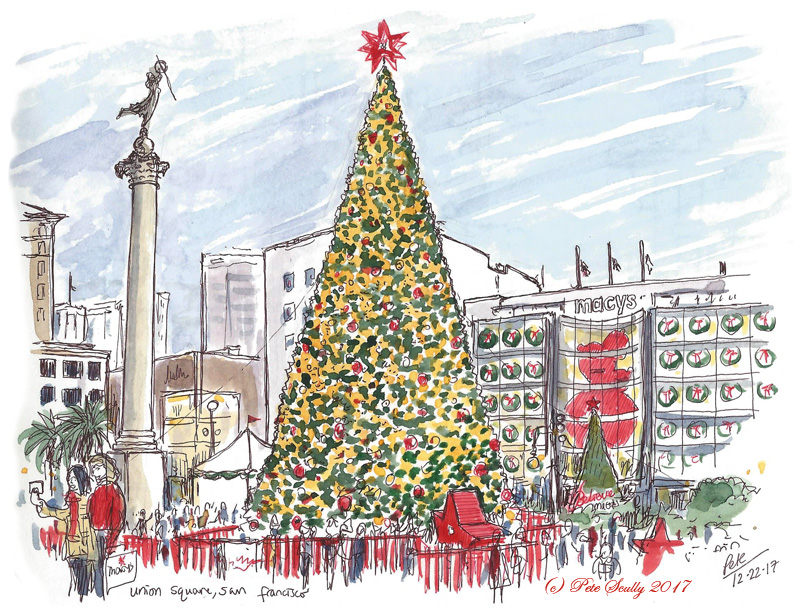 SF Union Square Xmas Tree 2017 sm
