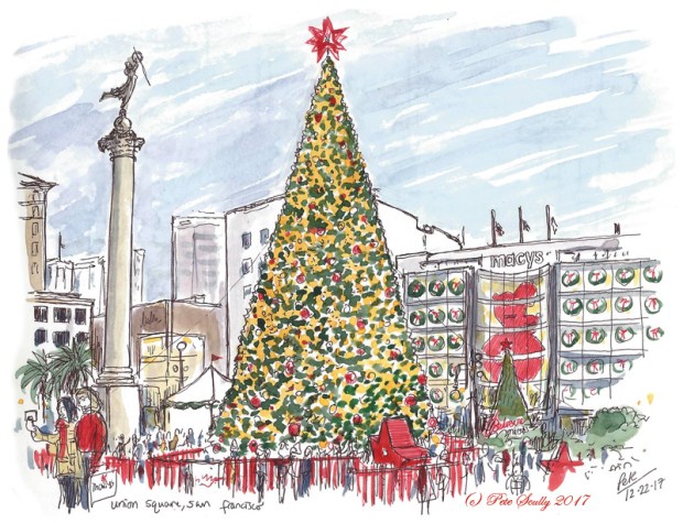 SF Union Square Xmas Tree 2017 sm