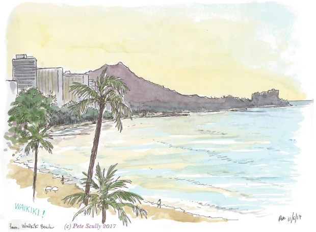 Waikiki view evening sm