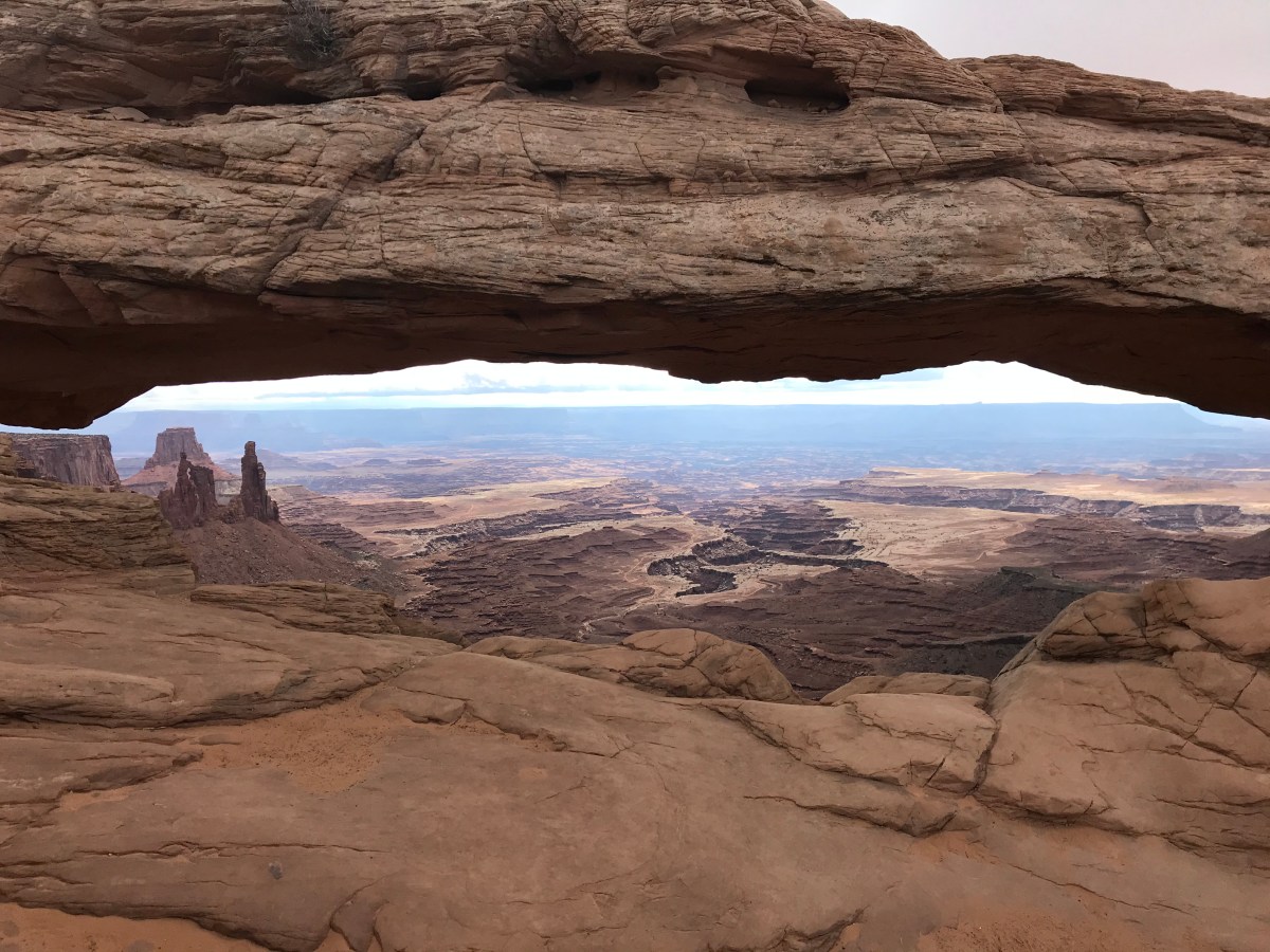 view through Mesa Arch