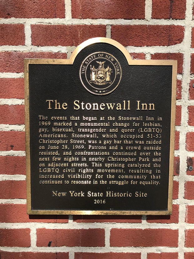 Stonewall National Monument brass plaque